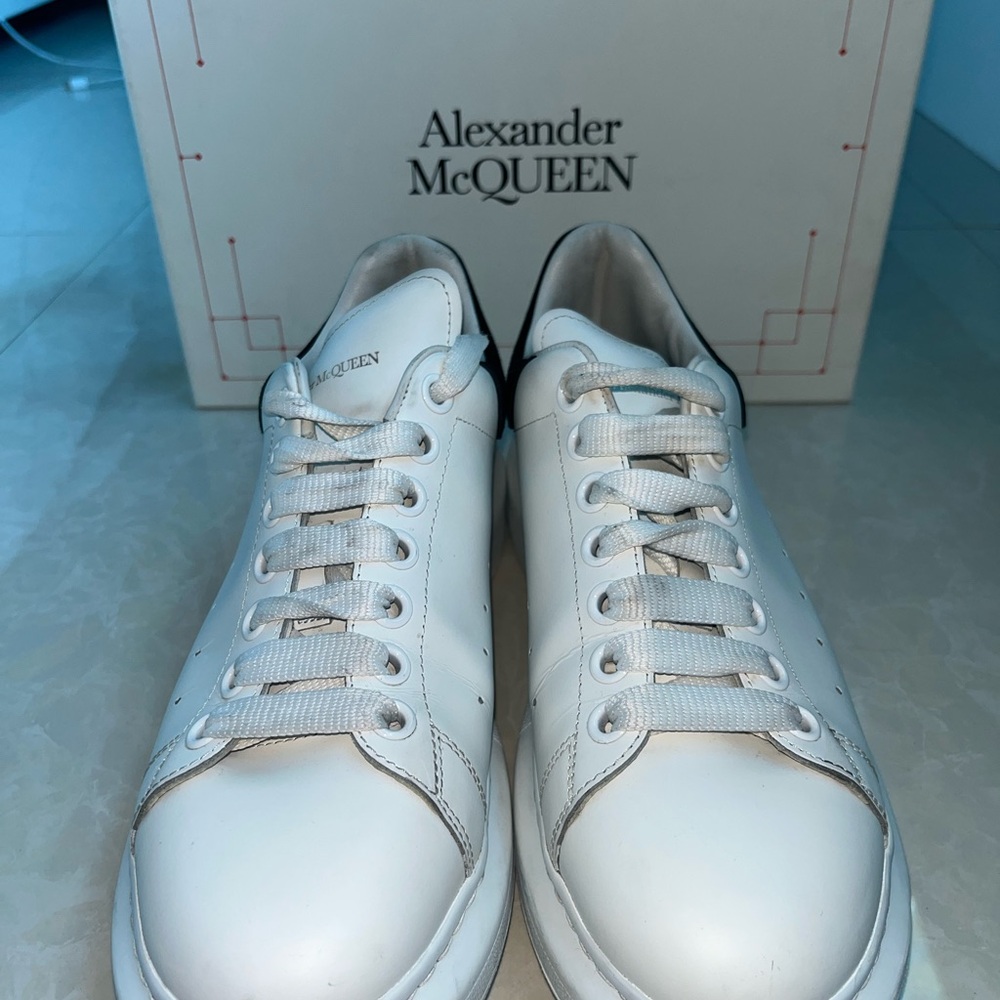 Alexander McQueen White Leather Sneakers
